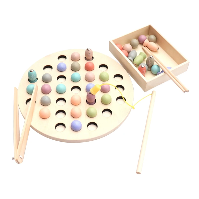 Дети раннего образования игрушки клип бусины Рыбалка многофункциональная