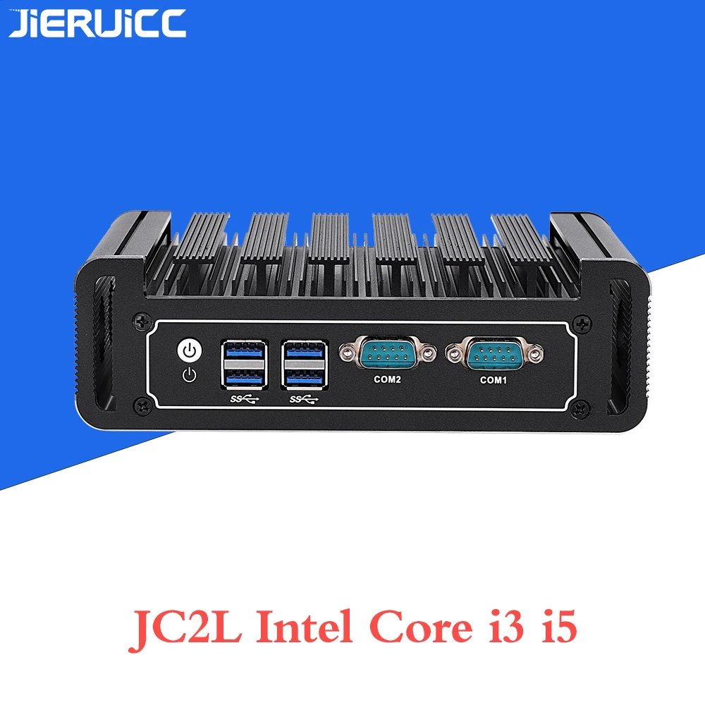 Мини-компьютер без вентилятора core i3 7100u i5 7200u с ddr4 ram. m.2 ssd 4 usb 2 0 двойной Дисплей hdmi.dp