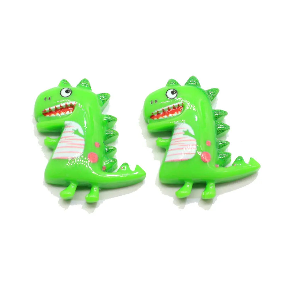 50/100 шт. кавайные плоские кабошоны из смолы с динозавром Мультяшные