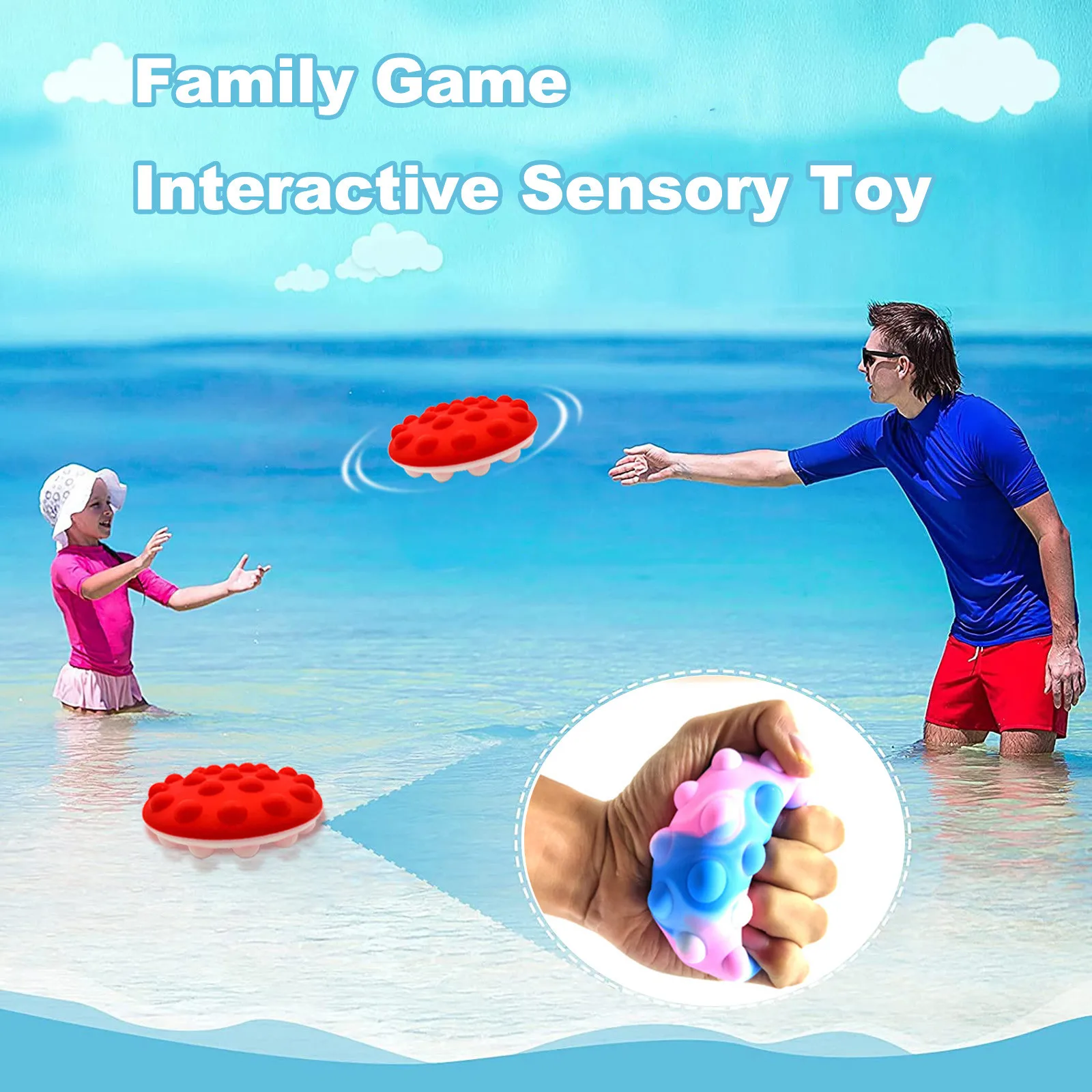 Новый дизайн снятие стресса сенсорные захватывающие шарики летающая тарелка