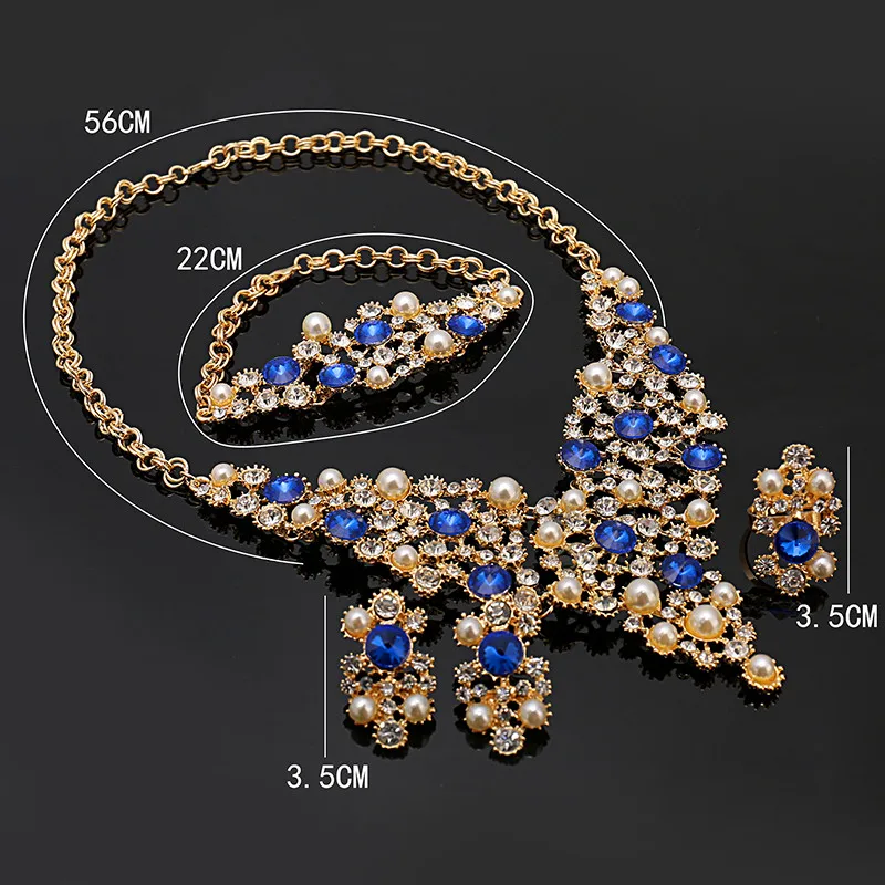 

Fani Dubai Gold Color Jewelry Sets wholesale Nigerian Wedding woman accessories jewelry set Fashion African beads Jewelry Set
