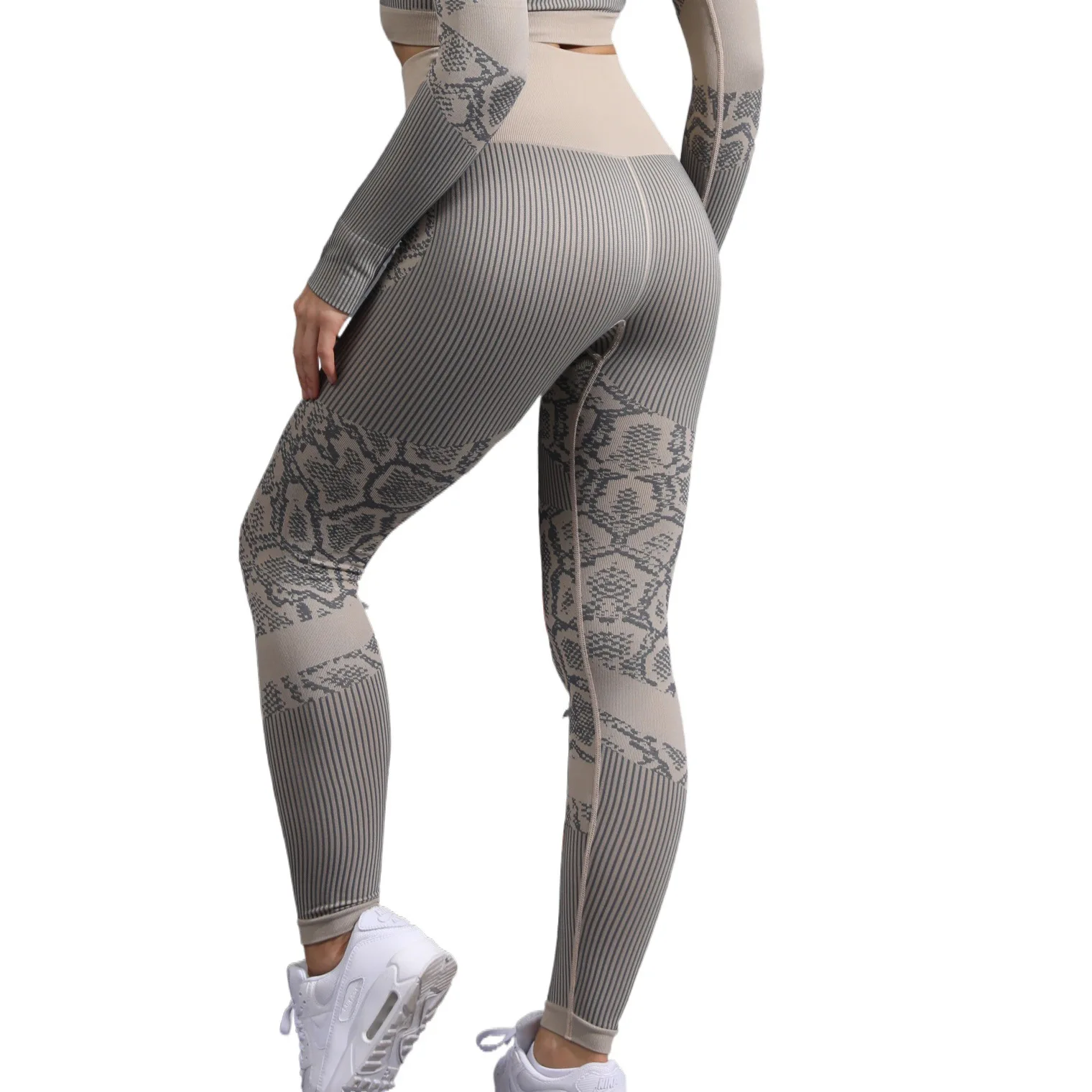 

New Sexy Seamless Fitness Leggings Women's Outer Wear Training Gym Yoga Pants High Waist Elastic Tummy Control Push Up Tights