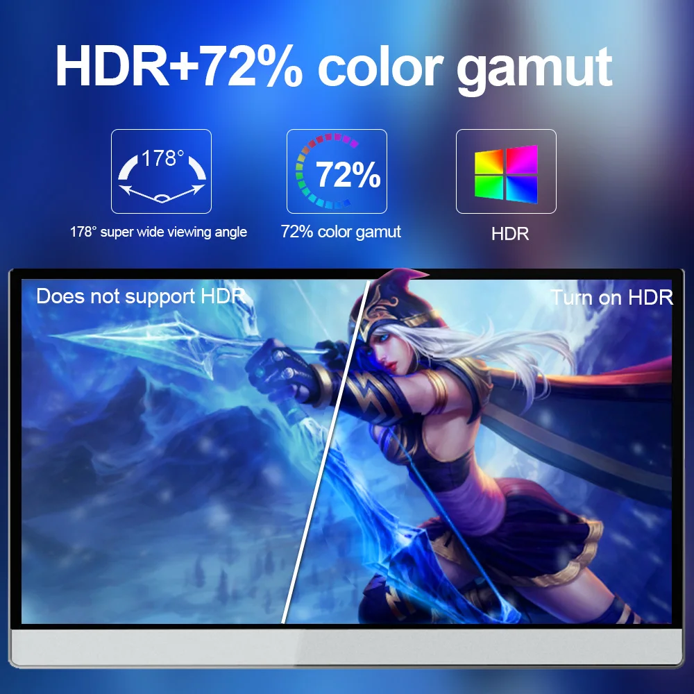 156 hd ips портативный монитор пк эк