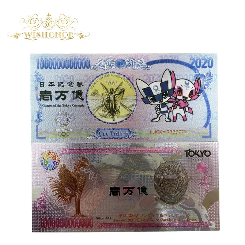 1 шт. новый дизайн цвет Япония банкноты иен в 99.9% позолоченные искусственная