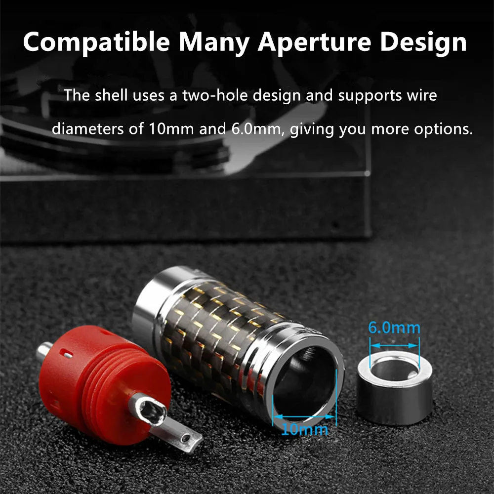 4 шт. RCA разъём для акустической колонки|Коннекторы и разъёмы| |