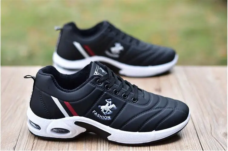 

Running shoes 38-47 summer 2021 men's outdoor Breathable sports leather shoes non-slip lace-up men sneakers fitness shoes 8266