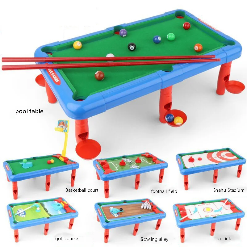 

7 in 1 Billiard Toy Table Billiard Multifunctional Pool Table Parent-Child Interaction Parent Child Interaction Toy