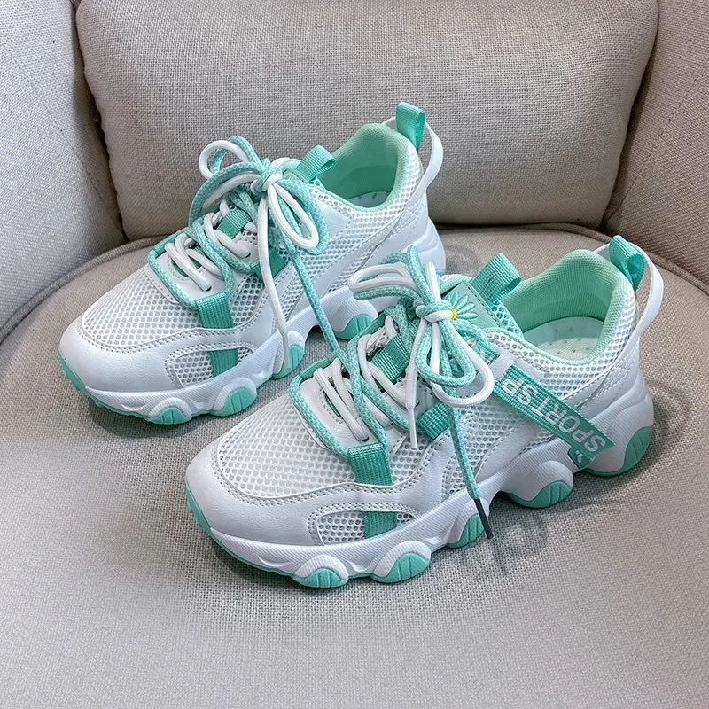 

2021New Women Mesh Breathable Vulcanized Shoes Fashion Sneakers Women Shoes Platform Sneakers Running Casual Shoes Women Summer