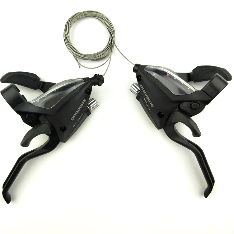 

21/24/27speed MTB Bike Thumb Shifter Top Mount Shifters with Inner Cable Gear Shifter Lever EF65-7-8-9 Accessaries