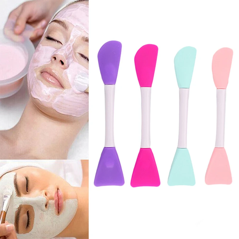

1PCS Double-head Silicone Face Mask Brush Premium Quality Soft Face Mask&Facial Cleansing Brush, Facials, Mud, Clay Mask