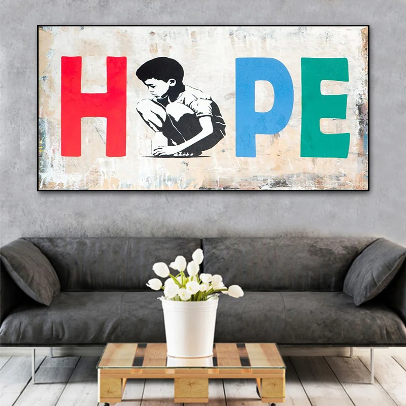 

Graffiti Art Bears A Dream Boy Inspirational quotes Canvas Painting Poster Print Cuadros Wall Art for Living Room Home Decor