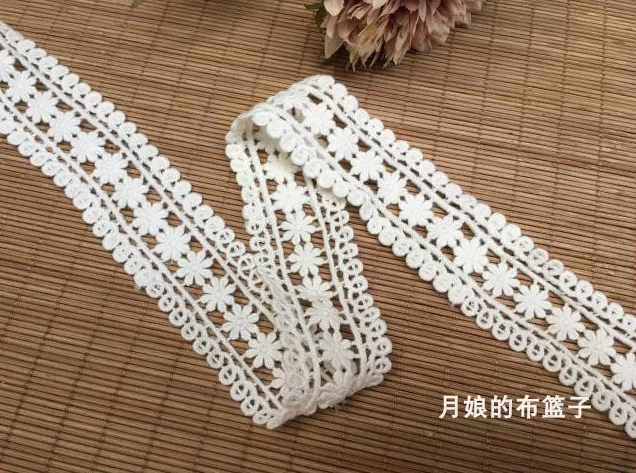 Новинка 2 метра Ручное шитье сделай сам вышивка цвета слоновой кости кружево