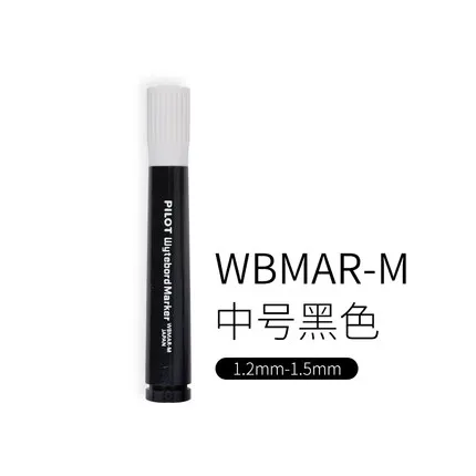 M-black Пилот белая доска ручка WBMAR-12L на водной основе стираемые маркеры толстый стержень маркер школьные офисные принадлежности Набор маркеров письменная ручка - Цвет: M-black