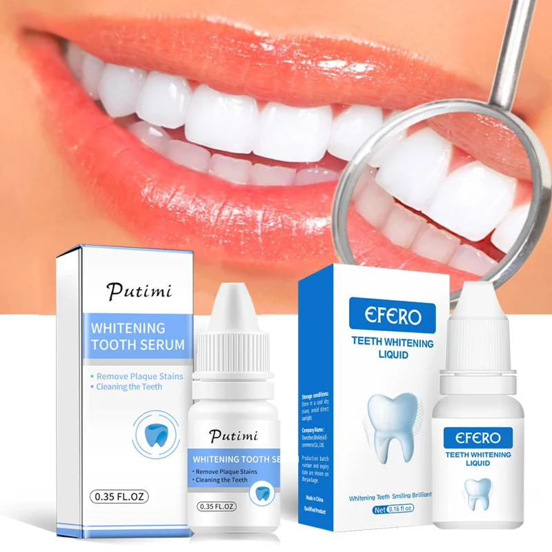 

EFERO Teeth Whitening Essence Powder Clean Oral Hygiene Whiten Teeth Remove Plaque Stains Fresh Breath Oral Hygiene Dental Tools