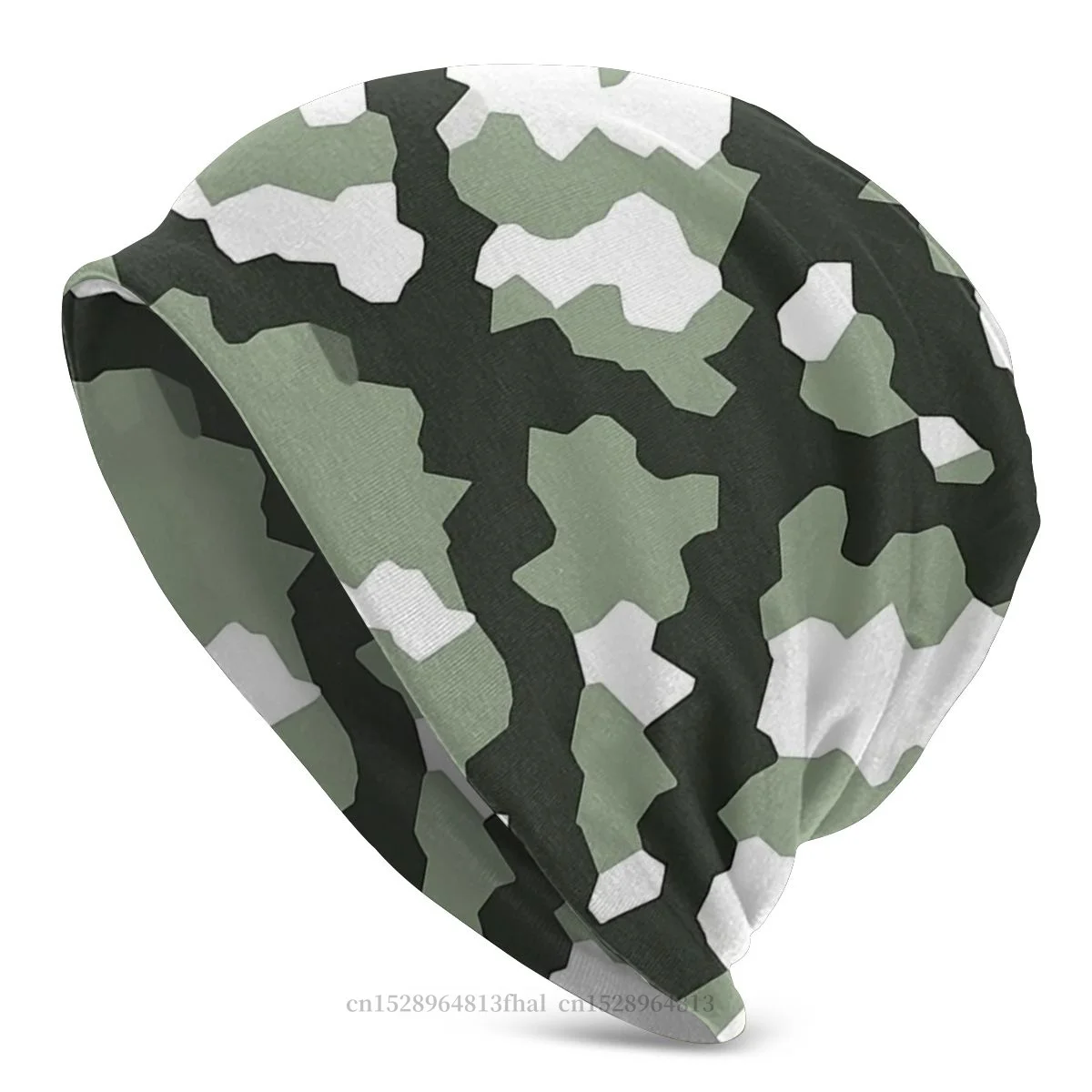 Вязаная шапка зеленые модные облегающие шапки для мужчин и женщин камуфляжные