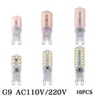 Светодиодная лампа-кукуруза G9 G4, точечный светильник с регулируемой яркостью, 110 В, 220 В, монолитный блок светодиодов SMD 2835, сменный Галогеновый светильник 20 Вт, 30 Вт, 40 Вт, 50 Вт, 10 шт.