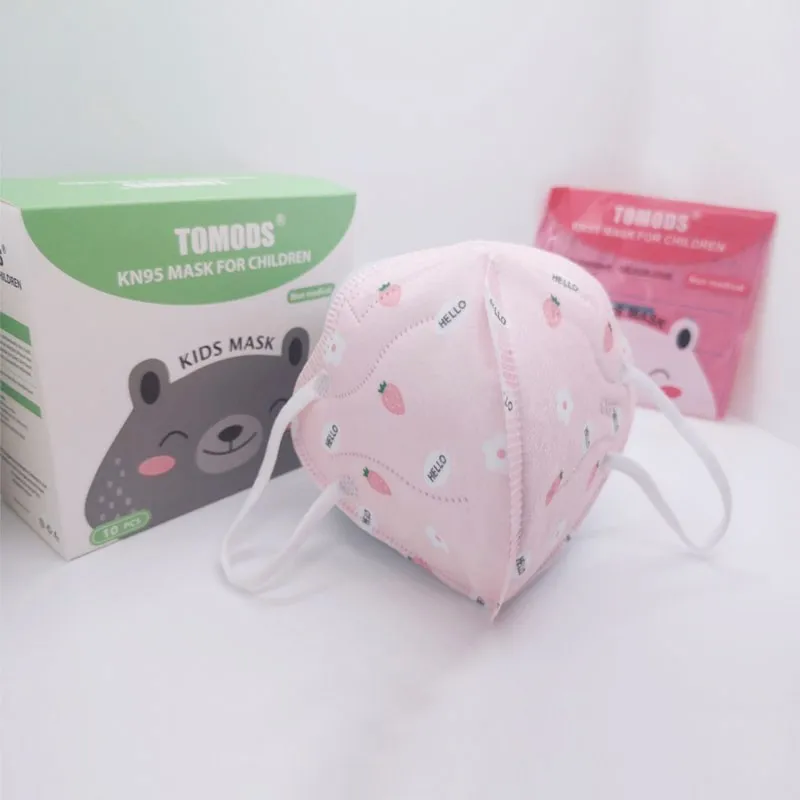 Детская разноцветная маска панда KN95 детская FFP2 для туши респиратор с фильтром