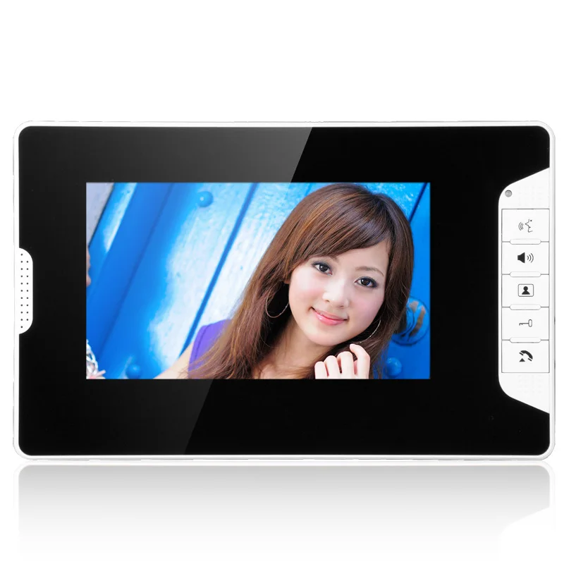 

Visual Intercom Doorbell 7'' TFT LCD Wired Video Door Phone System Indoor Monitor 700TVL Outdoor IR Camera Support Unlock