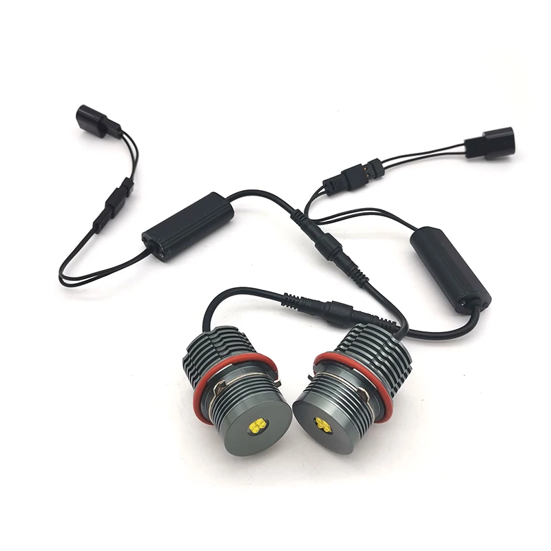 

2Pcs 80W Car Angel Eyes LED Halo Ring Light Bulbs Error Free For BMW E63 E53 E39