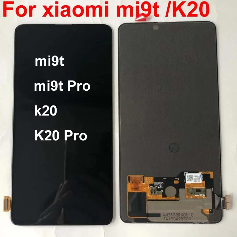 Amoled для 6,39 ''Xiao mi Red mi K20 ЖК-дисплей кодирующий преобразователь сенсорного экрана в сборе для Xiaomi mi 9t для Red mi K20 Pro