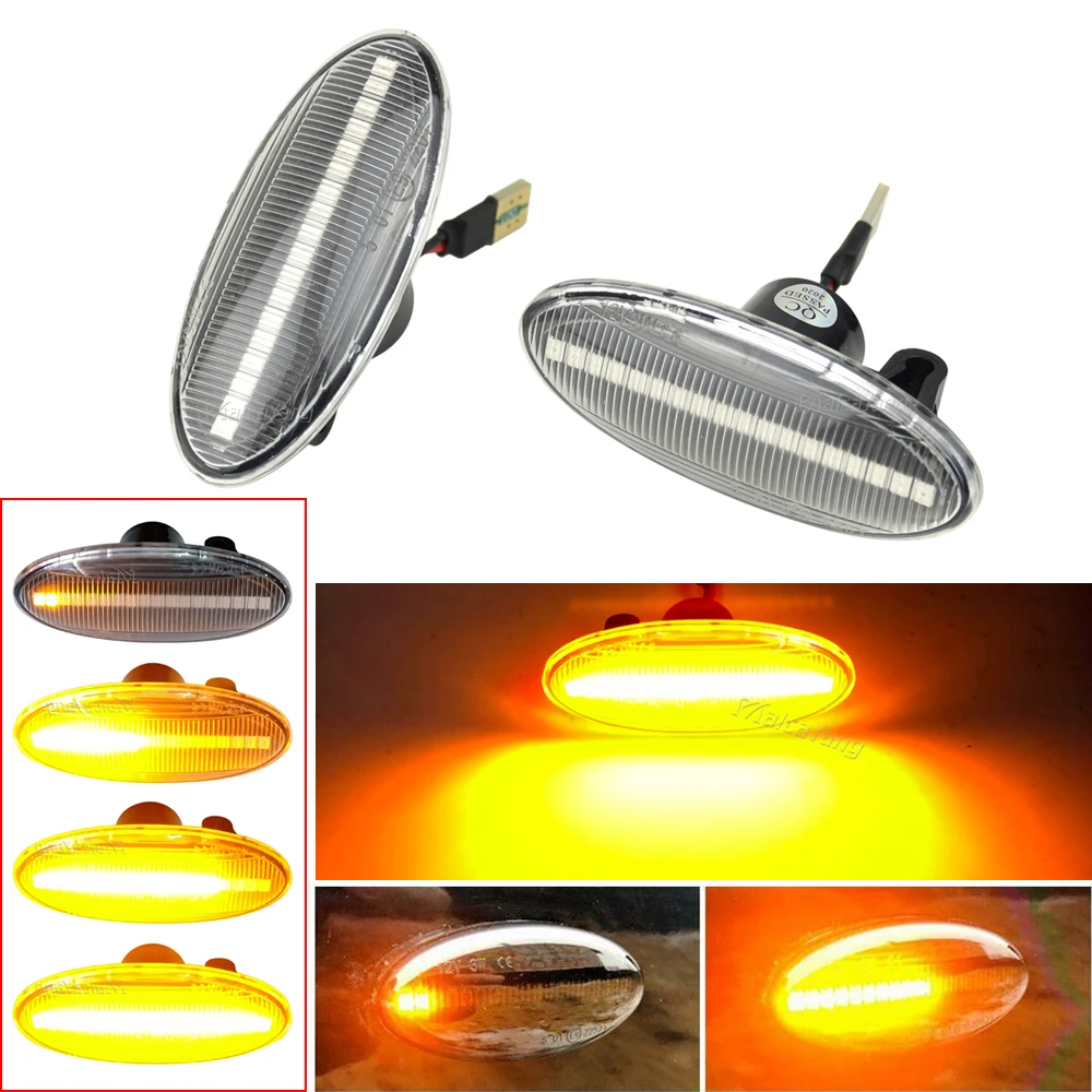 

Waterproof Light Fender Turn Signal Lamp ABS Material Dynamic Flowing Water Blinker Indicator LED For Renault KOLEOS 2008-2011