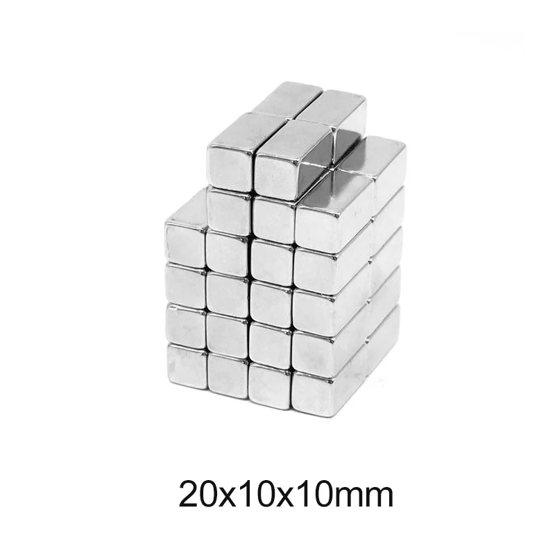 2/5/10/15/20/30 шт. 20x10x10 блок поисковый магнит мм неодимовый 20 * 10 NdFeB сильный лист 20*10*10