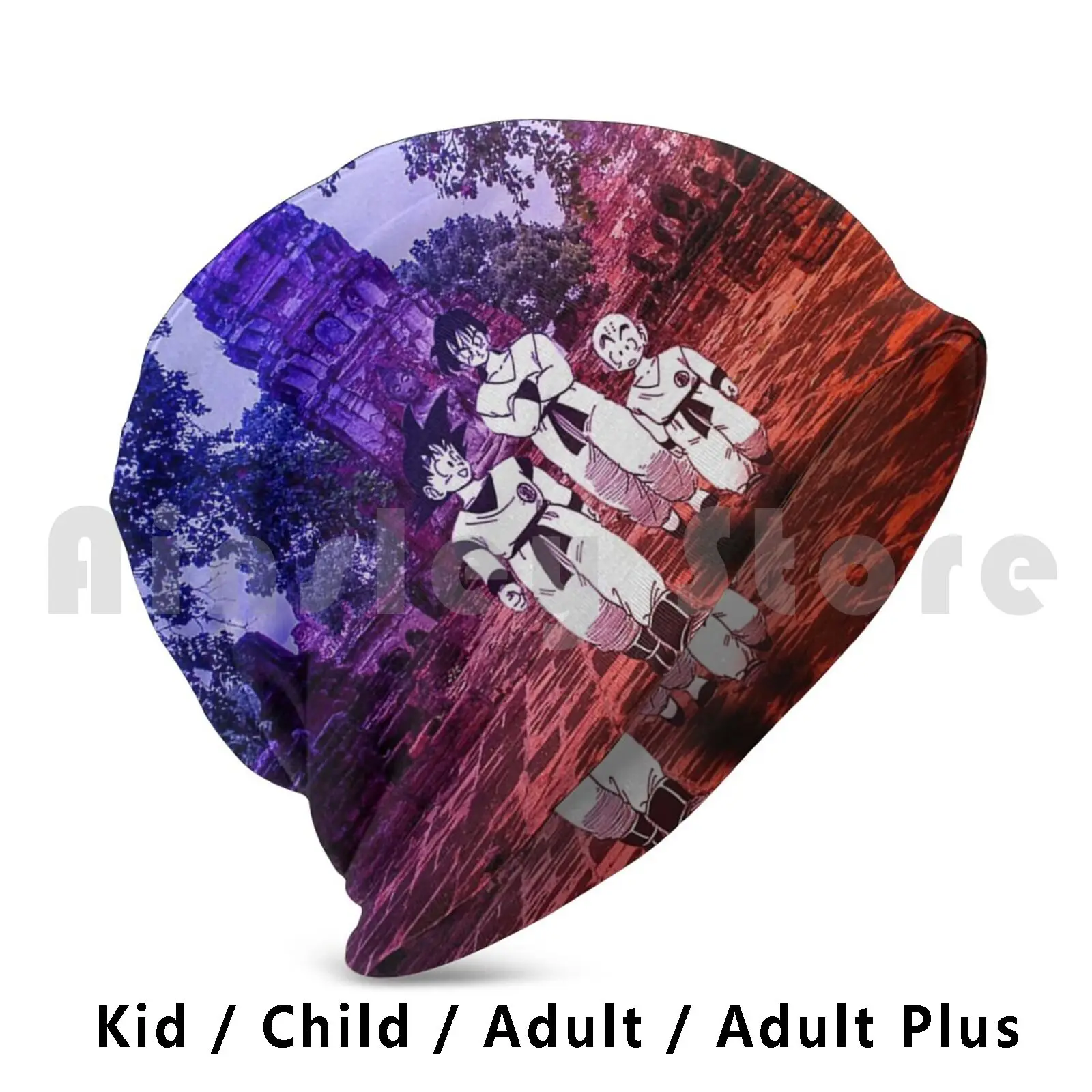 

Шапка-бини трикотажная в стиле хип-хоп