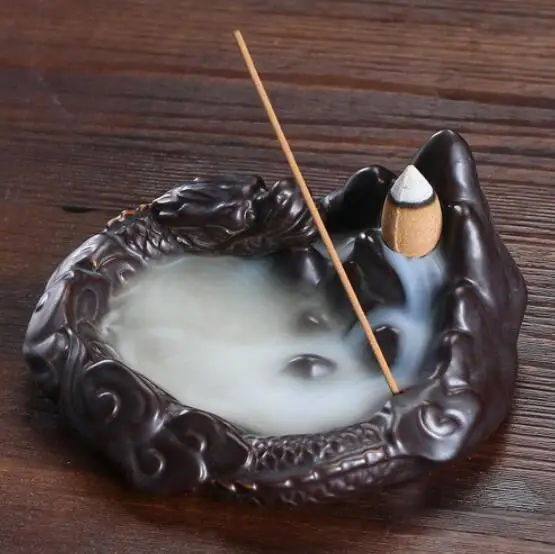 В Форме Дракона керамическая курильница с обратным потоком благовония горящая