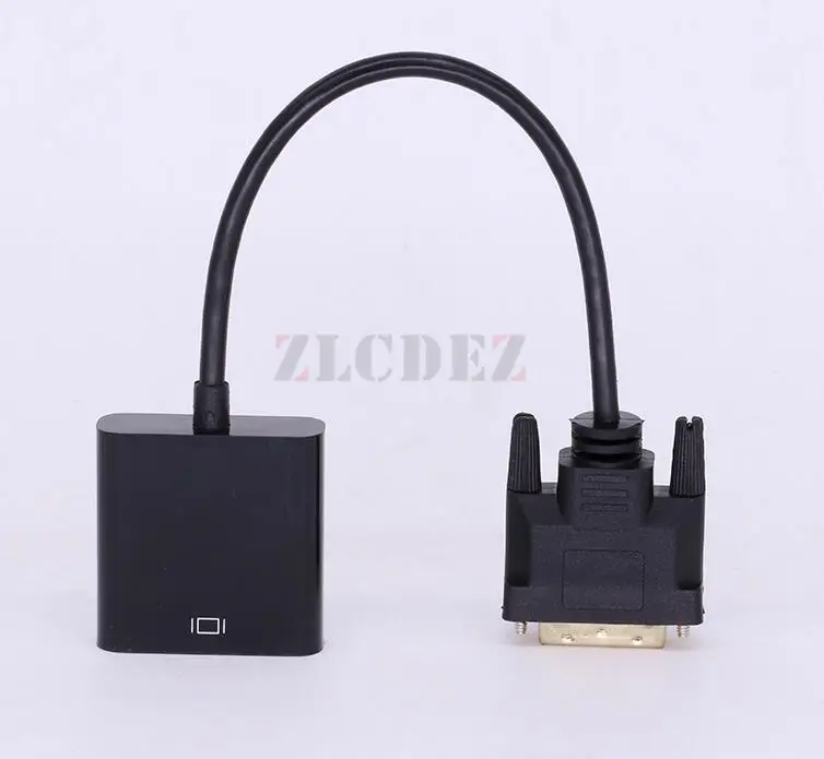 Адаптер для кабеля-конвертера DVI 24 + 1 25 Pin штекер-VGA гнездо 1080P 100 шт. | Электроника