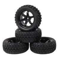 4pcs 110 rally tires on road wheel 75mm rubber tyre 12mm hexagonal for 110 rc traxxas trx4 tamiya hsp kyosho axial scx10 rc4wd