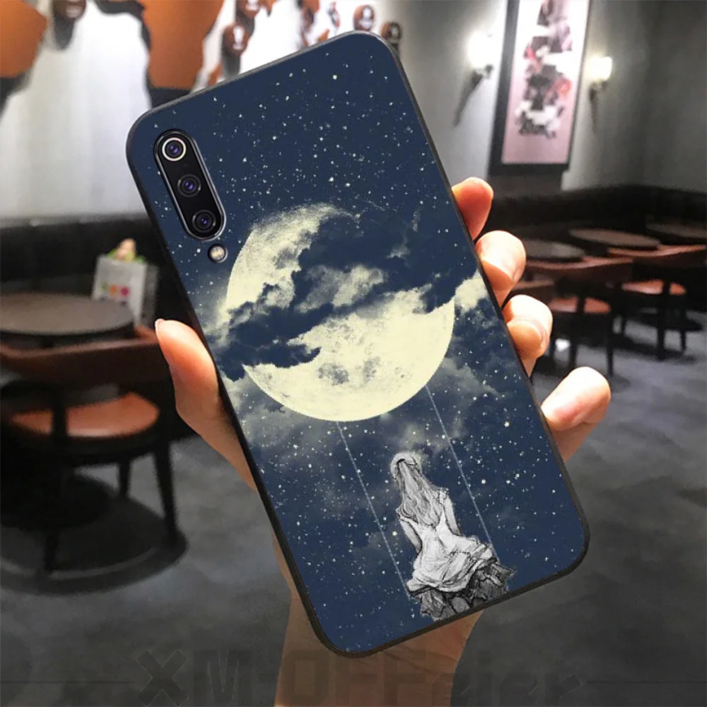 BaweiTE Moon Space Pattern клиент высококачественный чехол для телефона Xiaomi 8 9 se 5X Redmi 6pro 6A 4X 7