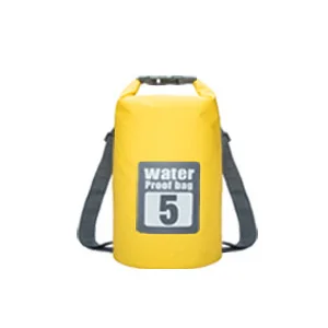 5L/10L/15L/20L водонепроницаемые сумки для хранения, сухой мешок, сумка для каноэ, каяк, рафтинг, для спорта на открытом воздухе, сумки для плавания, дорожный набор, рюкзак - Цвет: yellow 5L