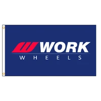 3x5ft japan work wheels flag