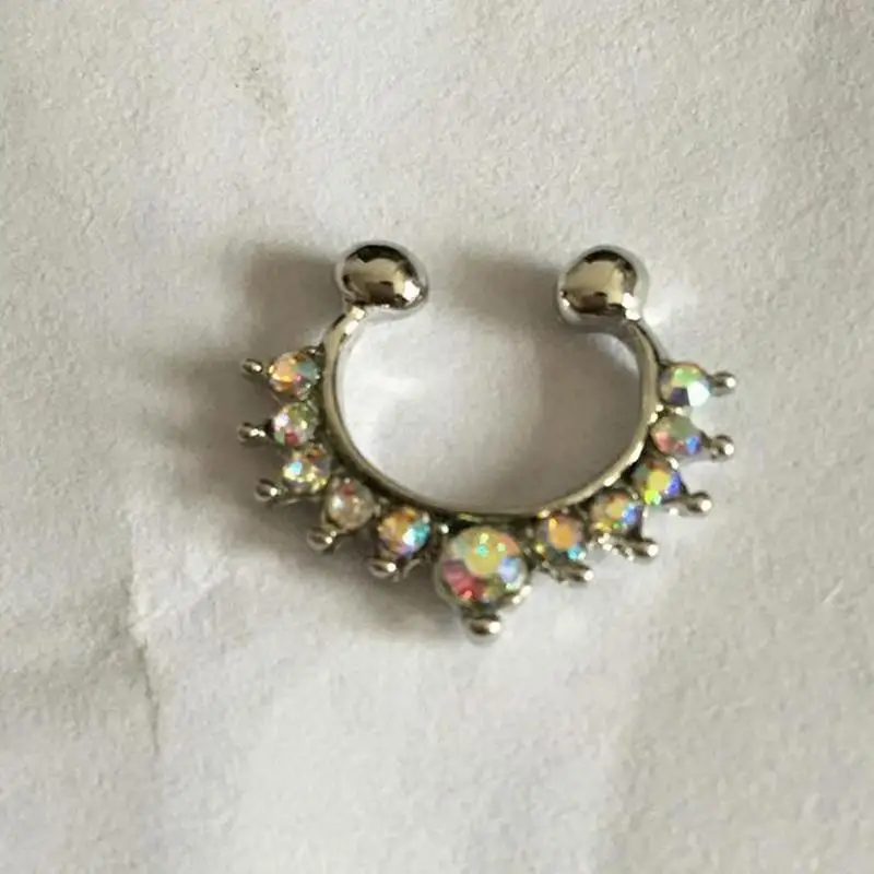 

Fashion 1pc Lovely Piercing Septo Nose Lip Ear Septum Cartilage Captive Hoop Ring Jewelry
