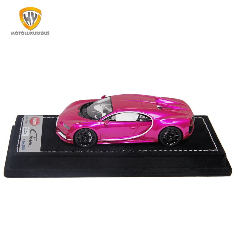 

1: 43 Bugatti Chiron resin car model Flash Pink