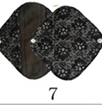 7 S/M/L моющиеся менструальные прокладки многоразовые гигиенические менструальные прокладки для мам бамбуковые хлопчатобумажные тканевые женские гигиенические прокладки - Цвет: 7