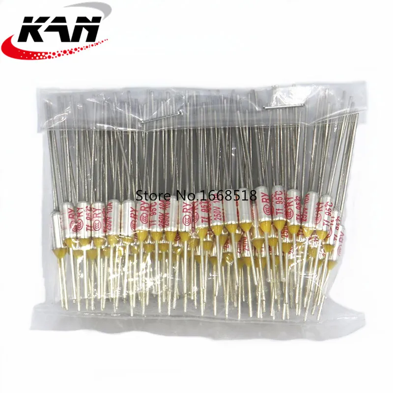 Бесплатная доставка RY 100 шт./лот новый микро тепловой предохранитель 10A 250 В 95