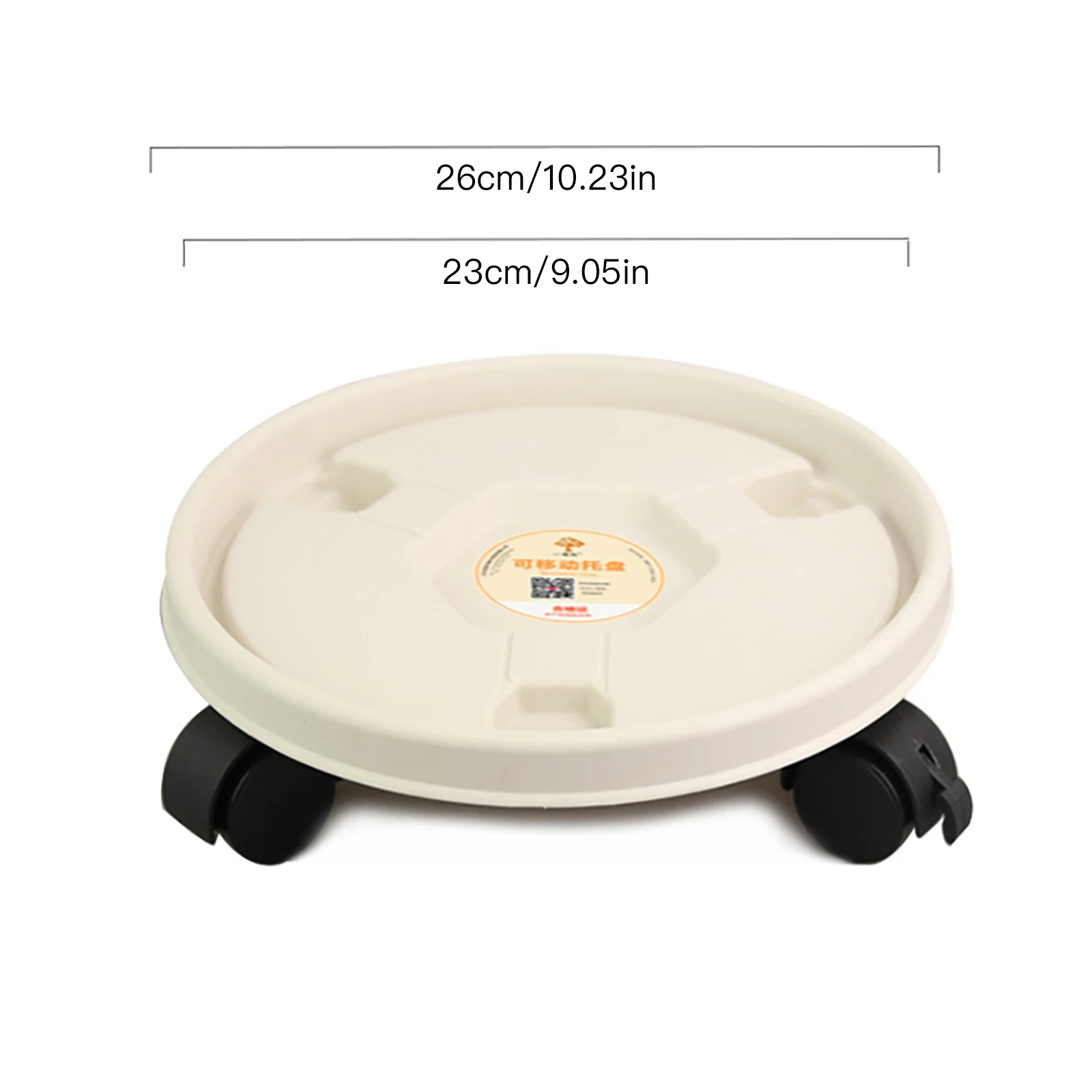 Круглый пластиковый поднос цветочного горшка лоток подвижный держатель