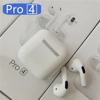 pro4 tws wireless headphones earphones bluetooth earbuds auto pop up stereo sports waterproof headset with mic for xiaomi iphone