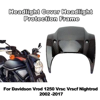 for davidson vrod 1250 vrsc vrscf nightrod 2002 2017 motorcycle 100 carbon fiber headlight cover headlight protection frame