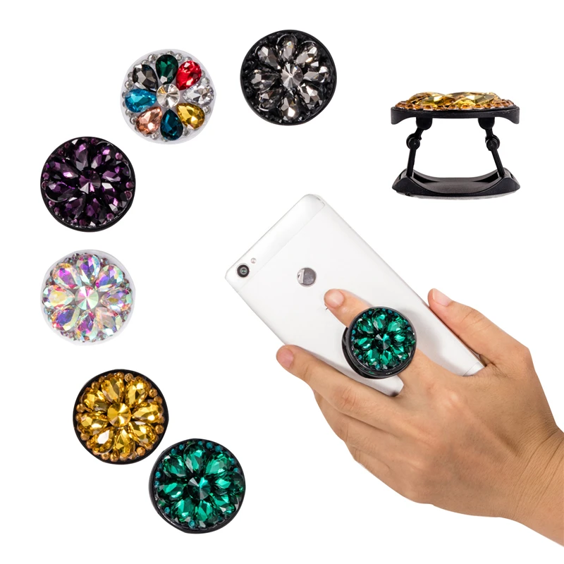Держатель Pocketsocket со стразами для IPhone X 7 Samsung Huawei|Подставки и держатели| |