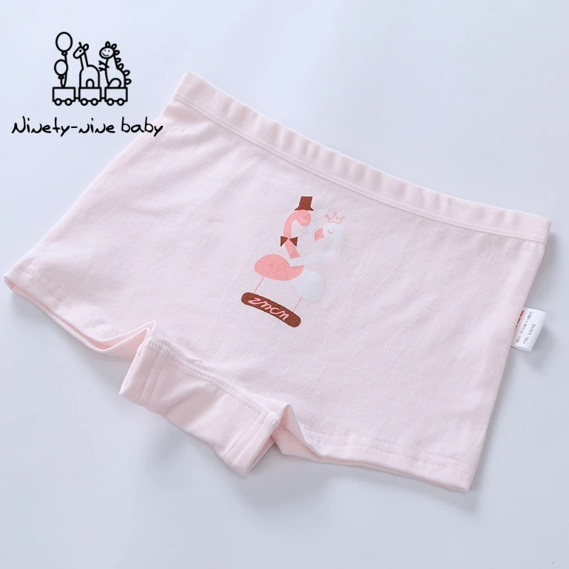New 4pc/lot Girls Cartoon Underpants Young Girl Boxer Briefs Comfortable Cotton Panties Kids Underwear Baby Girls Clothes