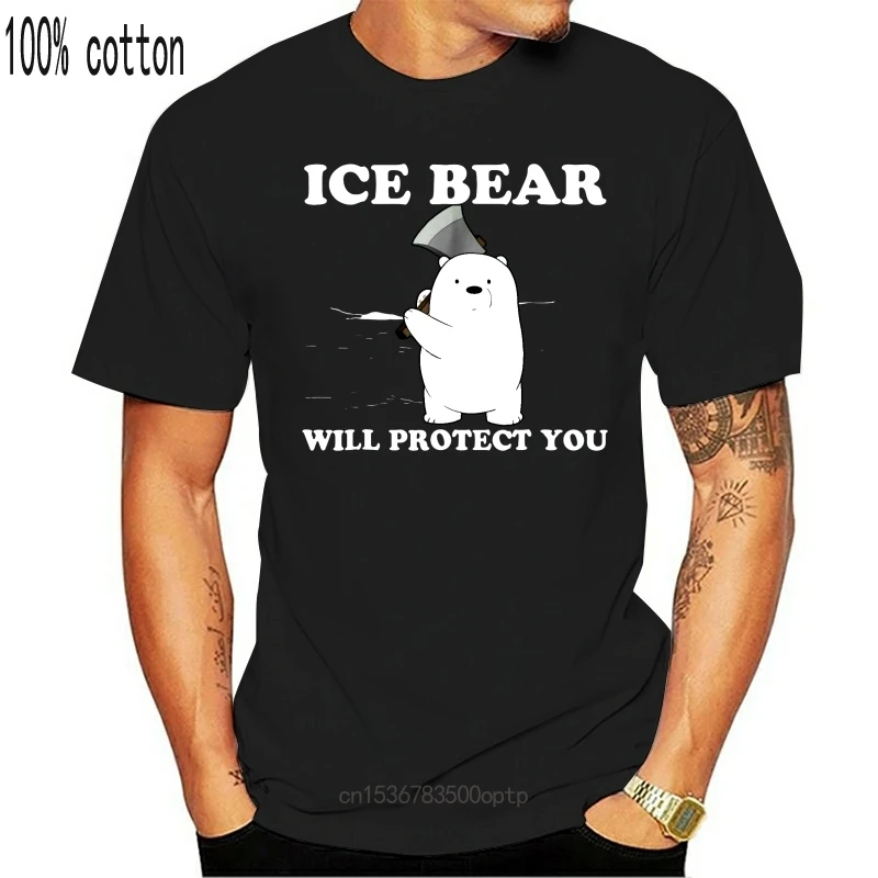 

Новая забавная черная футболка NEU Ice Bear защитит вас