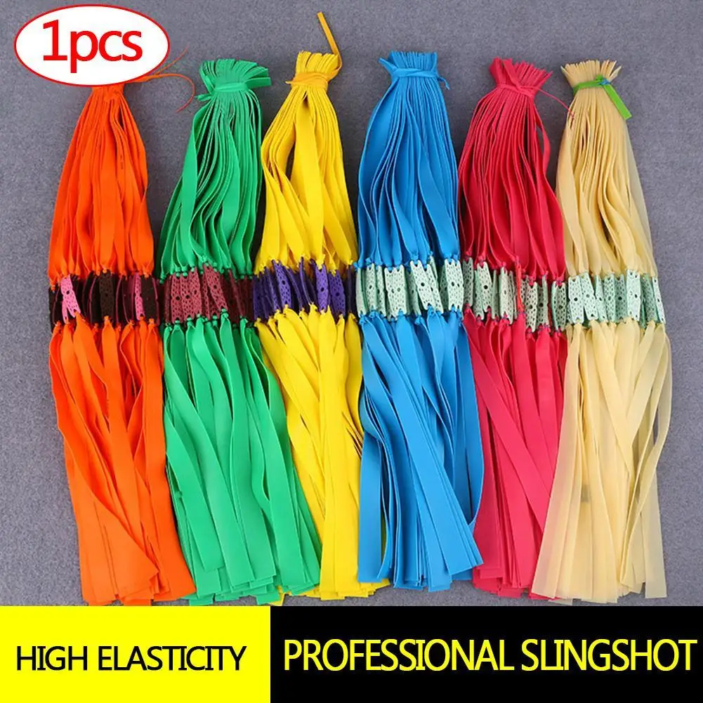 

5pcs Slingshots Rubber Band Natural Latex Catapult Resilient Tube Elastic flatband Hunting Flat slingshot For Slingshot