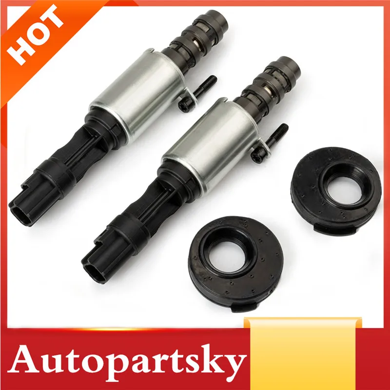 2PCS New VCT Camshaft Timing Solenoid Valve 8L3Z6M280B for Ford F-150 Expedition for Lincoln for Mercury 3L3Z6C535AA 8L3Z6M280A