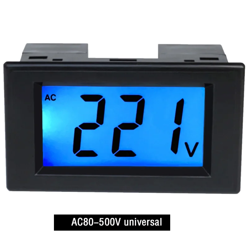 AC 80-500V voltmeter digital display 220V380V standard electric meter LCD electronic type D85-20 120 | Инструменты