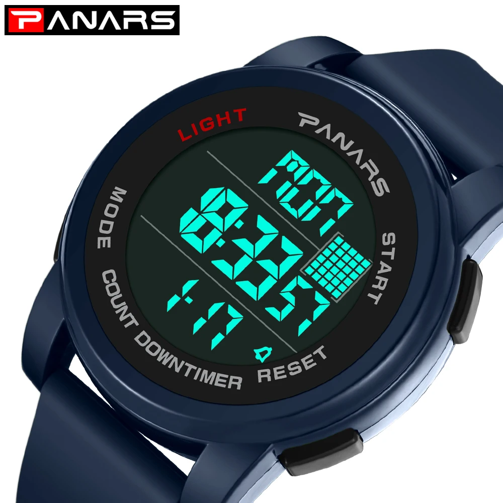 PANARS мужские часы хронограф спортивные водонепроницаемые наружные для бега