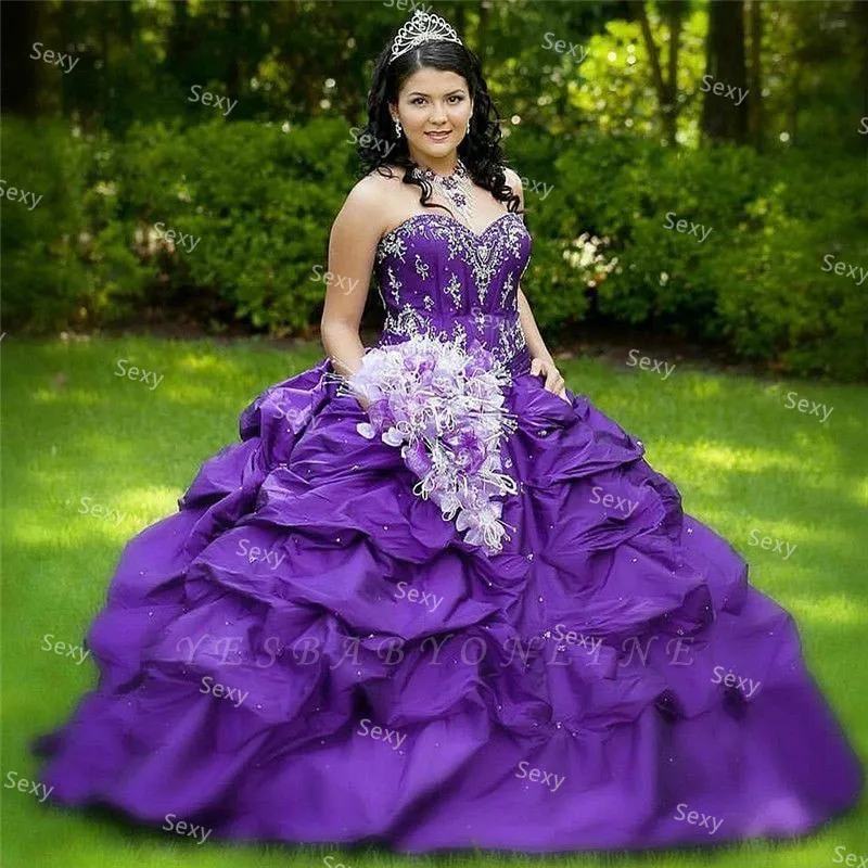 

Женское платье с вышивкой и бисером, фиолетовое Плиссированное бальное платье для выпускного вечера, на шнуровке