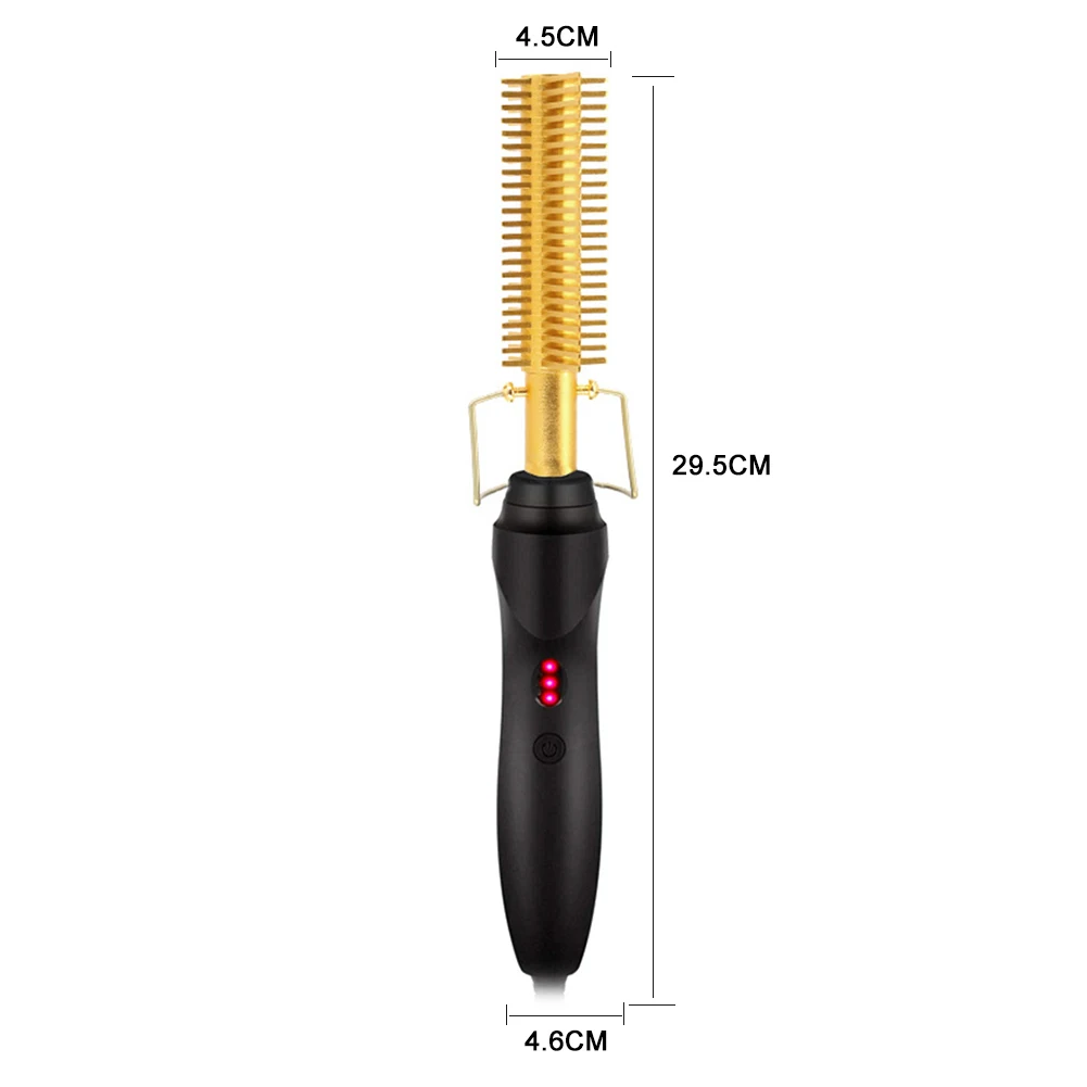 

Electric Curler Comb Straightener Curling Brush Wet Dry Lightweight Easily Carrying Hair Part for Hair Styling Tools