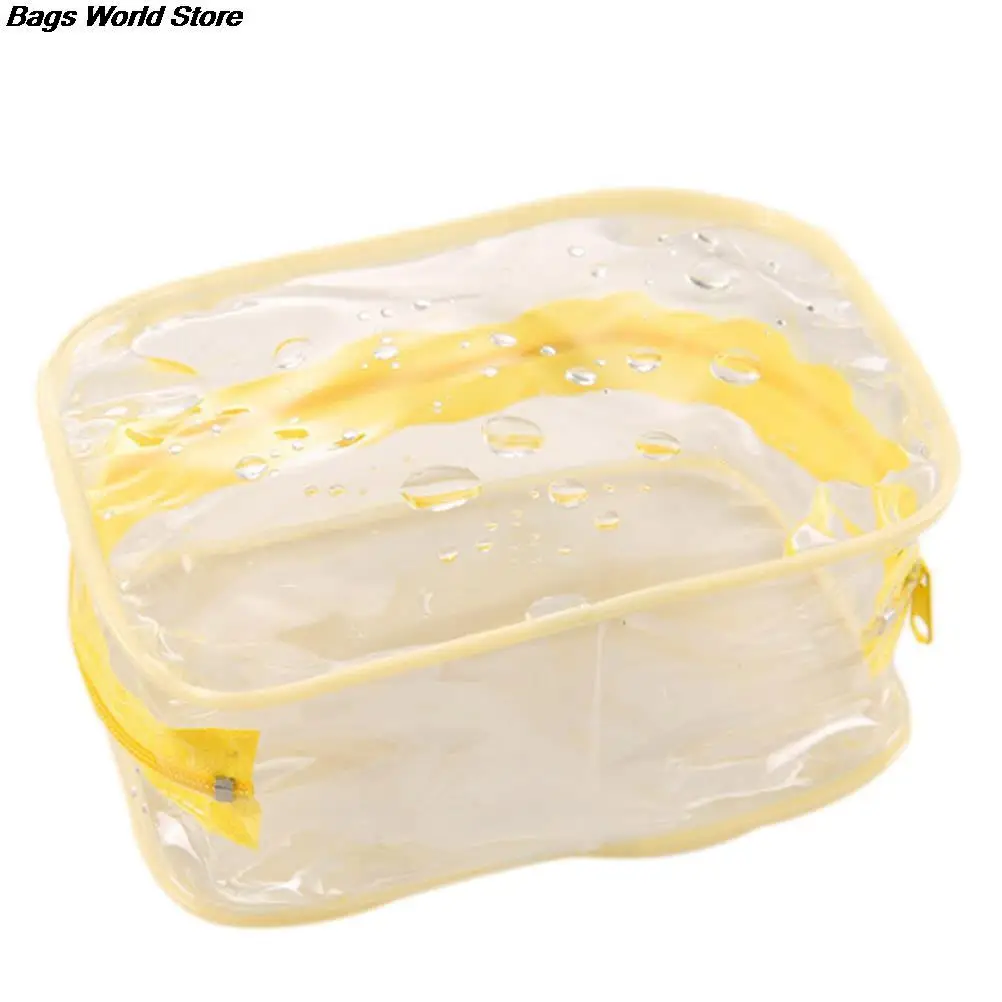 1pc Jelly Plastic Transparent Organizer bags Cosmetic Bags Makeup Casual Travel Waterproof Toiletry Wash Bathing Storage bag | Багаж и